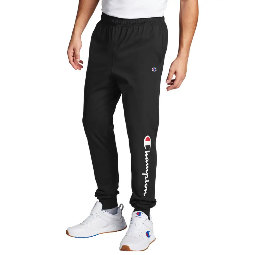 CHAMPION MEN'S CLASSIC SCRIPT POWERBLEND FLEECE JOGGER BLACK – National ...