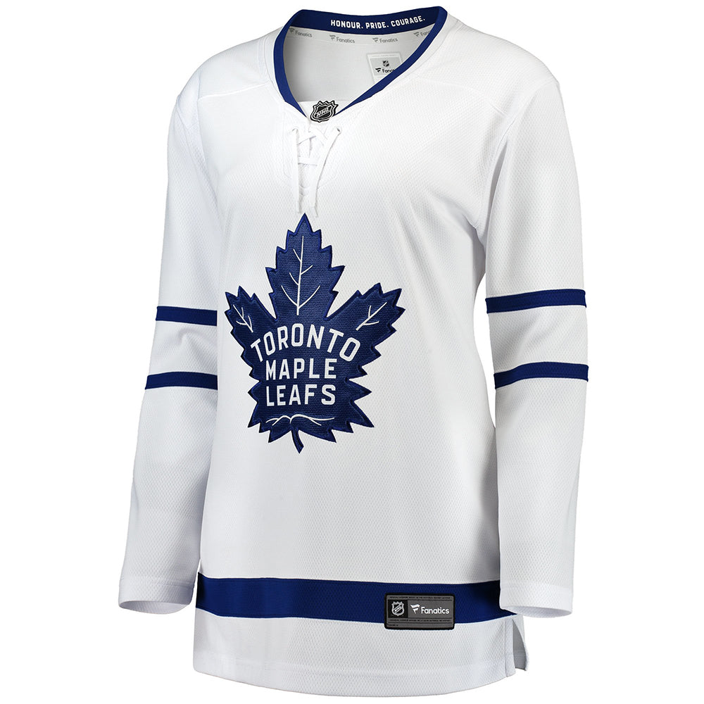 FANATICS WOMEN'S TORONTO MAPLE LEAFS REPLICA ROAD JERSEY WHITE