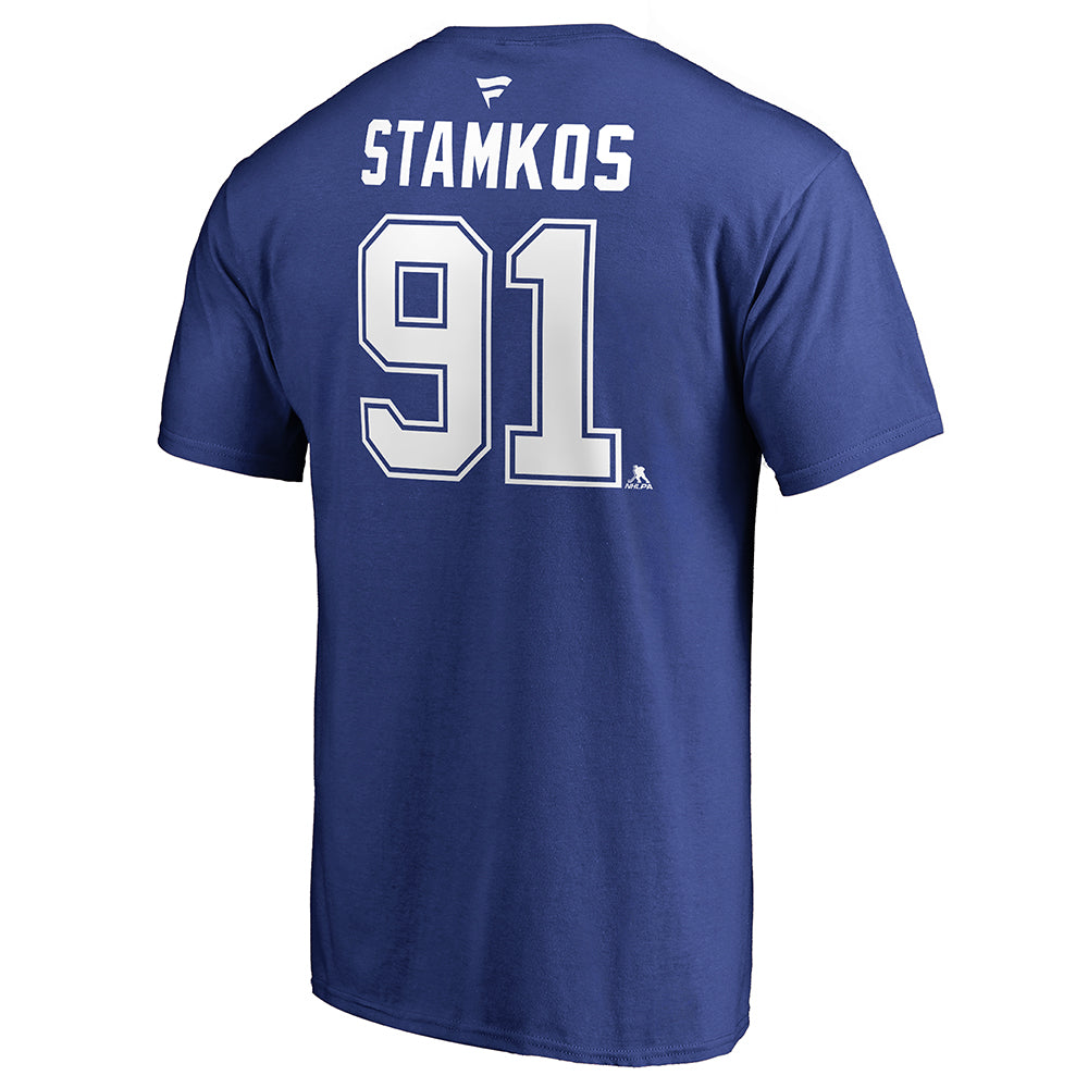 FANATICS MEN'S TAMPA BAY LIGHTNING STAMKOS AUTHENTIC STACK TOP BLUE