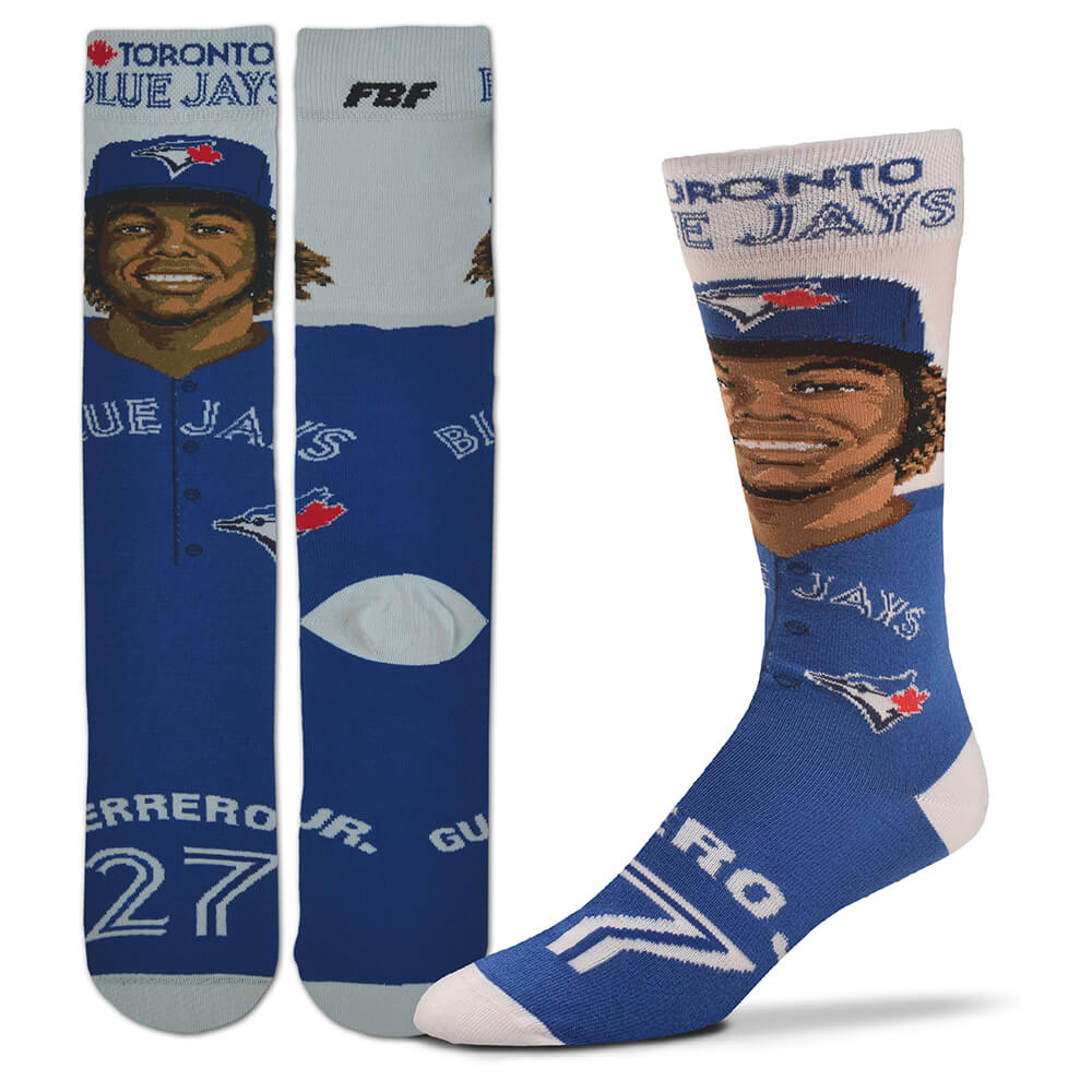 FBF ORIGINALS MEN'S TORONTO BLUE JAYS VLAD GUERRERO JR. MUGS SOCKS