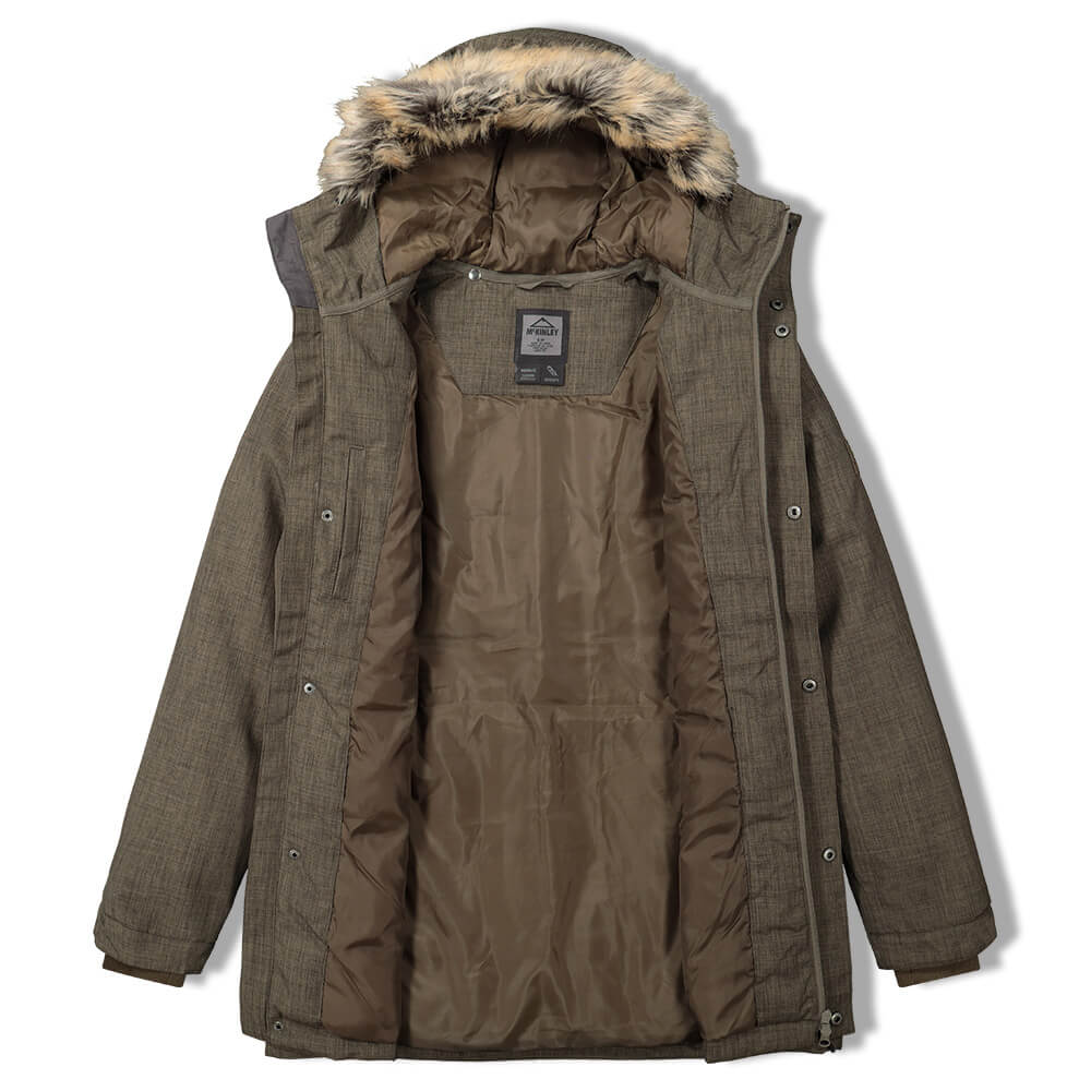 MCKINLEY MEN'S NORMAN DOWN PARKA BUNGEE CORD MELANGE