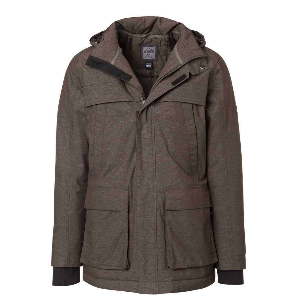 MCKINLEY MEN'S HAWK III PARKA BLACK OLIVE MELANGE