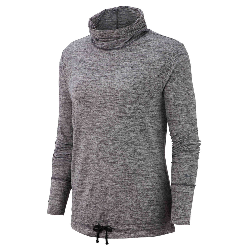 NIKE WOMEN'S YOGA COLLECTION FUNNELNECK JUNIPER FOG/HEATHER