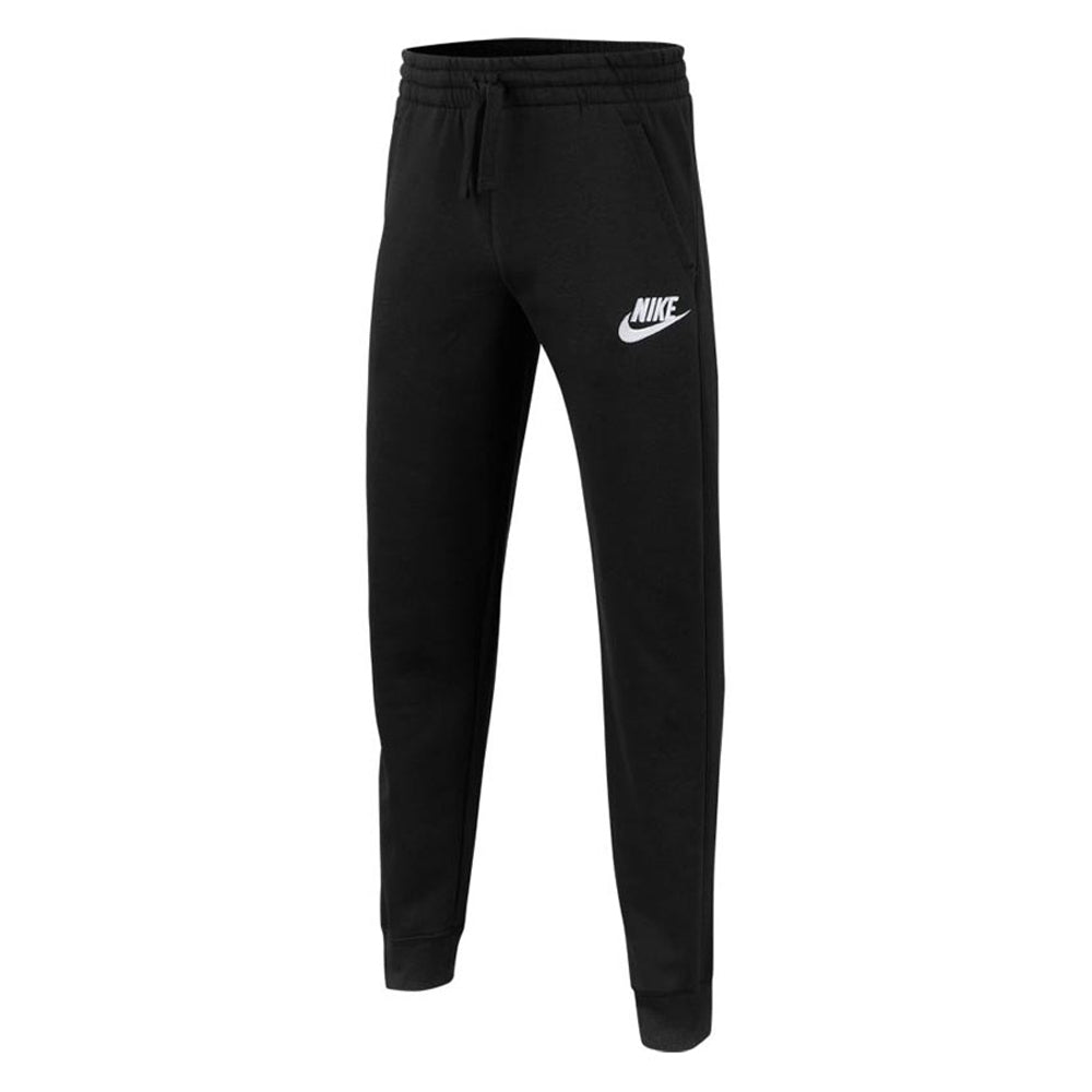 NIKE BOY'S CLUB FLEECE JOGGER PANT BLACK/BLACK/WHITE