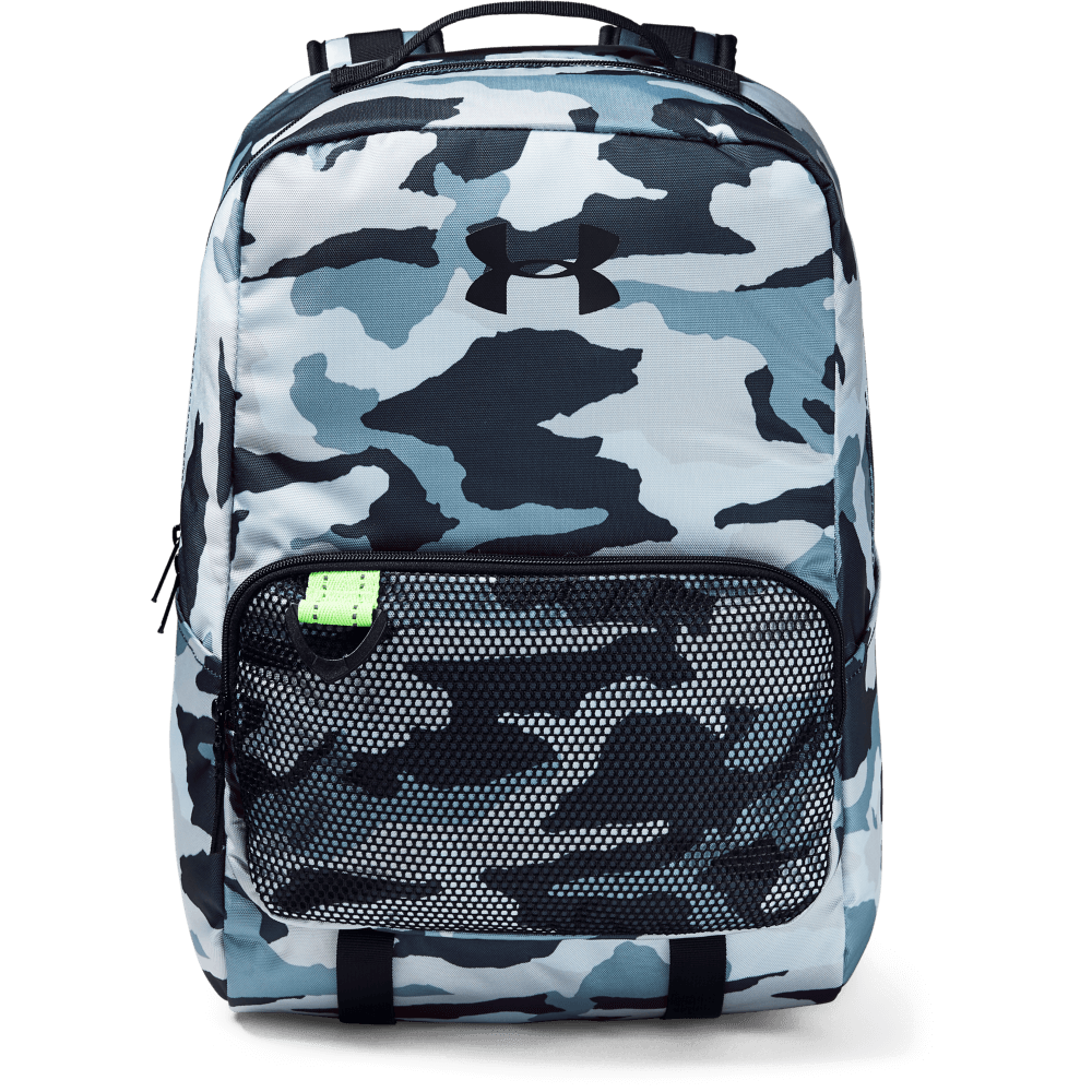 blue and black under armour backpack