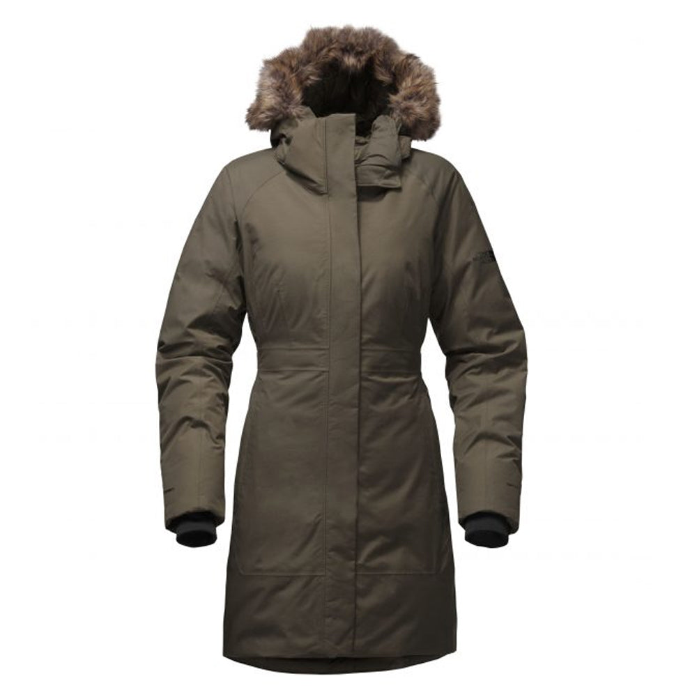 the north face green parka