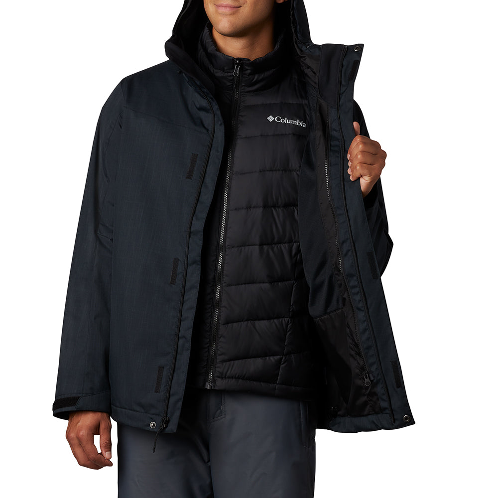 COLUMBIA MEN'S WHIRLIBIRD INTERCHANGE IV JACKET BLACK MELANGE