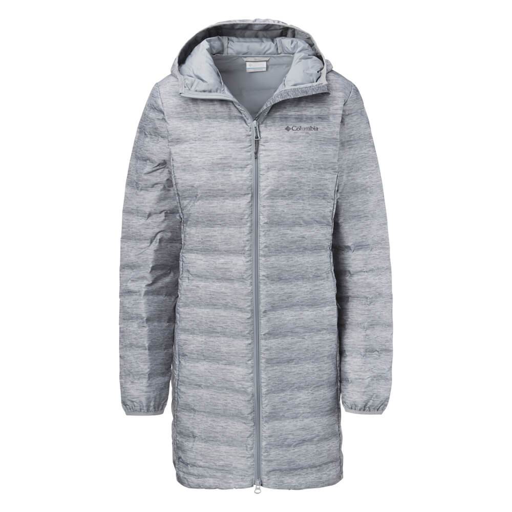 columbia lake 22 long hooded down jacket