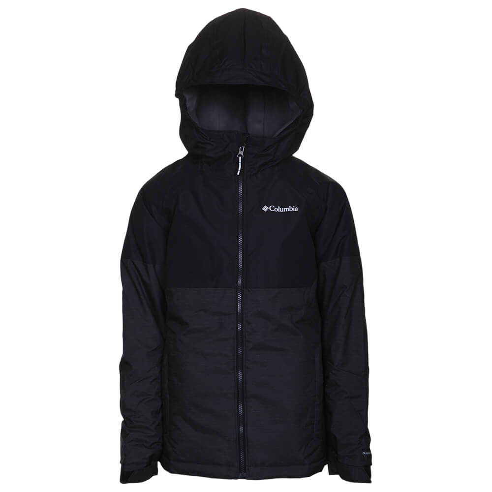 COLUMBIA BOY'S ALPINE ACTION II JACKET BLACK HEATHER