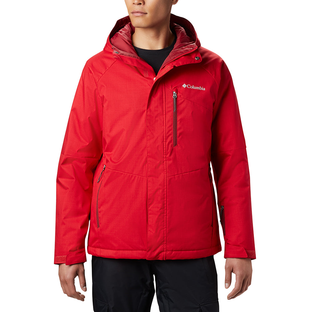 COLUMBIA MEN'S CHUTERUNNER II JACKET MOUNTAIN RED HEATHER