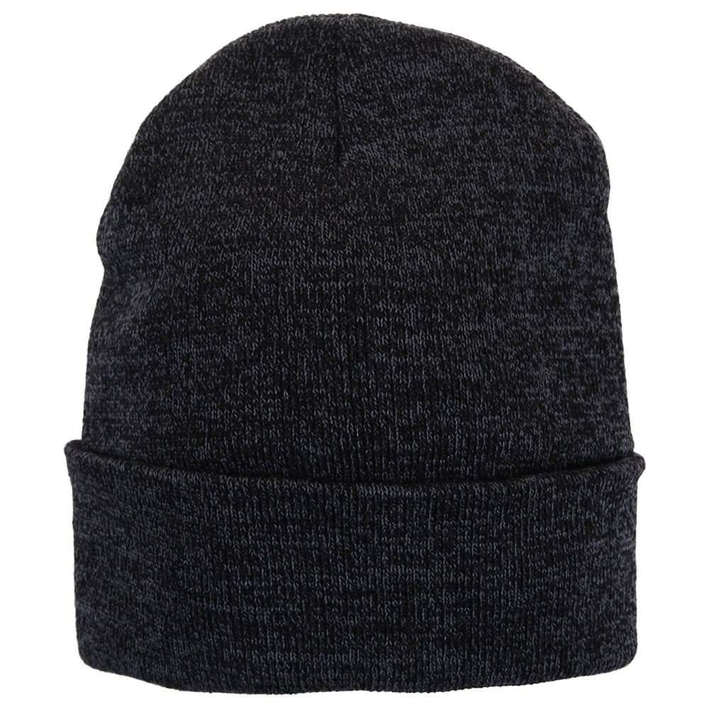 GREAT NORTHERN MEN'S SHERPA LINED BEANIE BLACK HEATHER