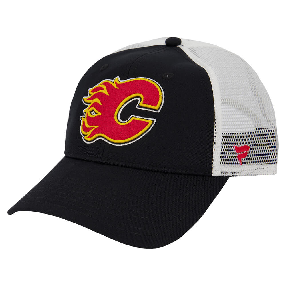 cap with flames