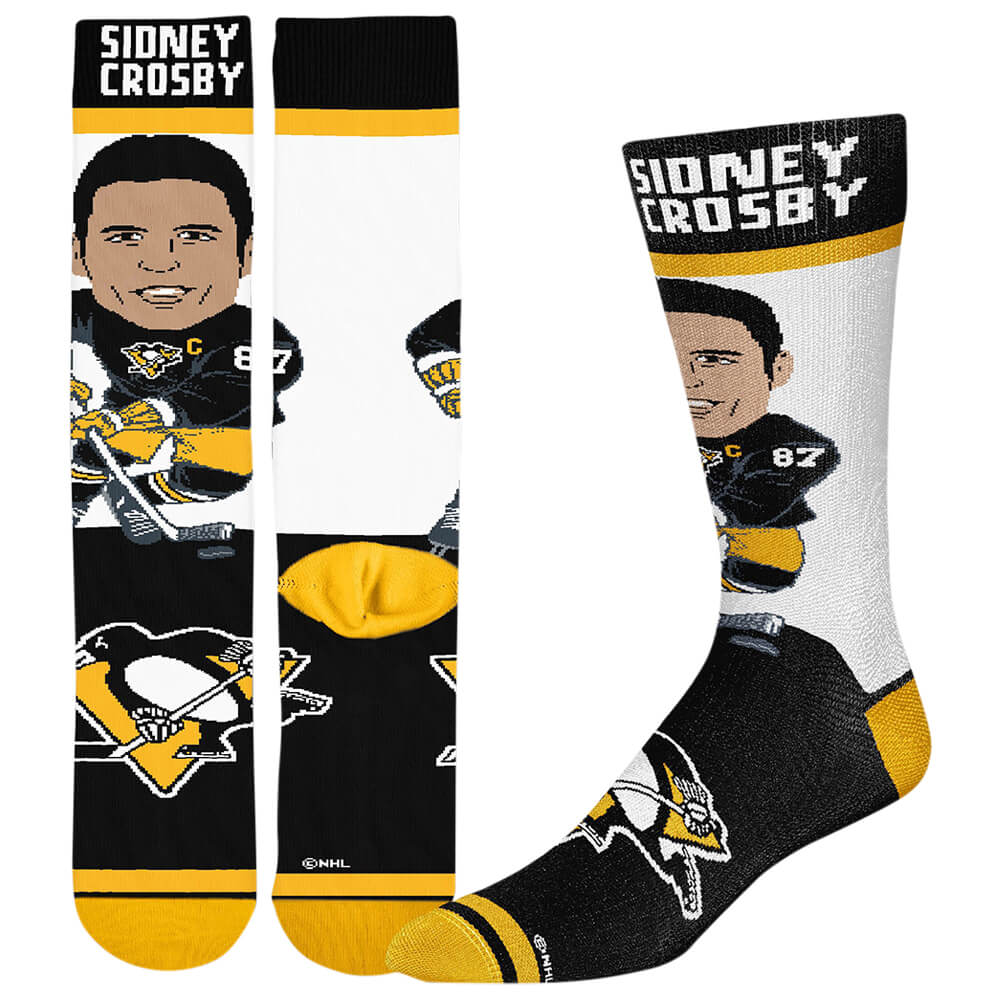 FBF ORIGINALS MEN'S PITTSBURGH PENGUINS NHL # PLAYER SOCKS CROSBY