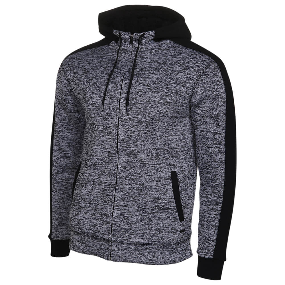 mens knitted hooded jacket