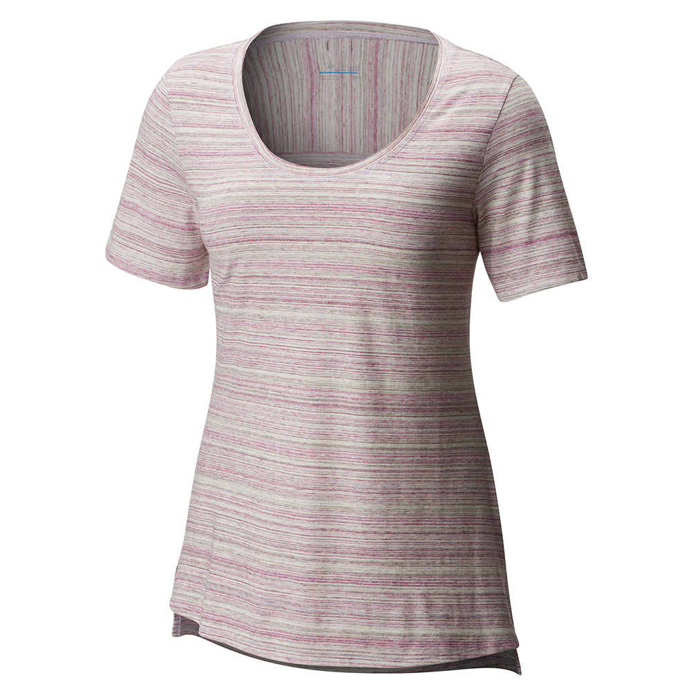 COLUMBIA WOMEN'S  SUNSHINE SPRINGS TEE INTENSE VIOLET