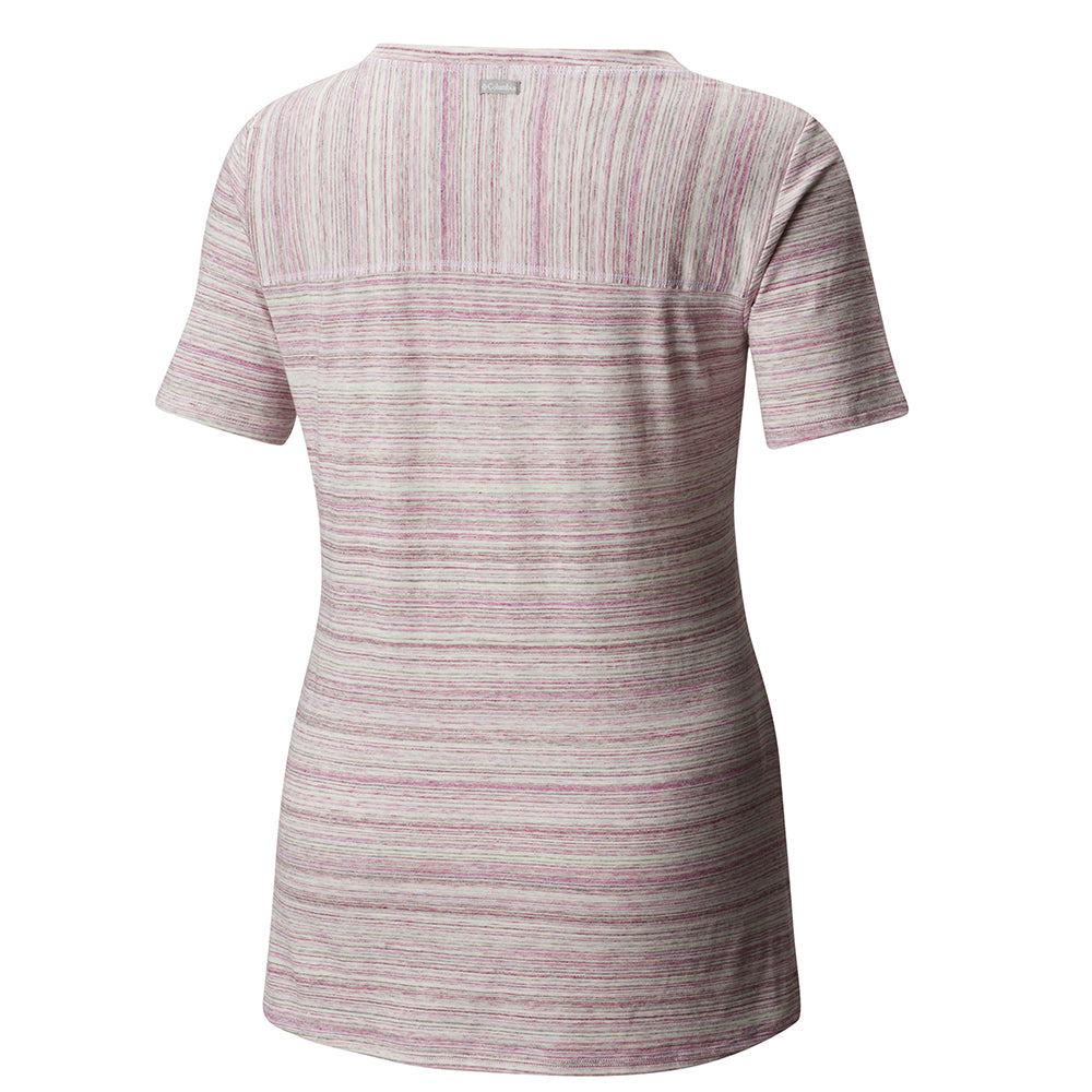 COLUMBIA WOMEN'S  SUNSHINE SPRINGS TEE INTENSE VIOLET