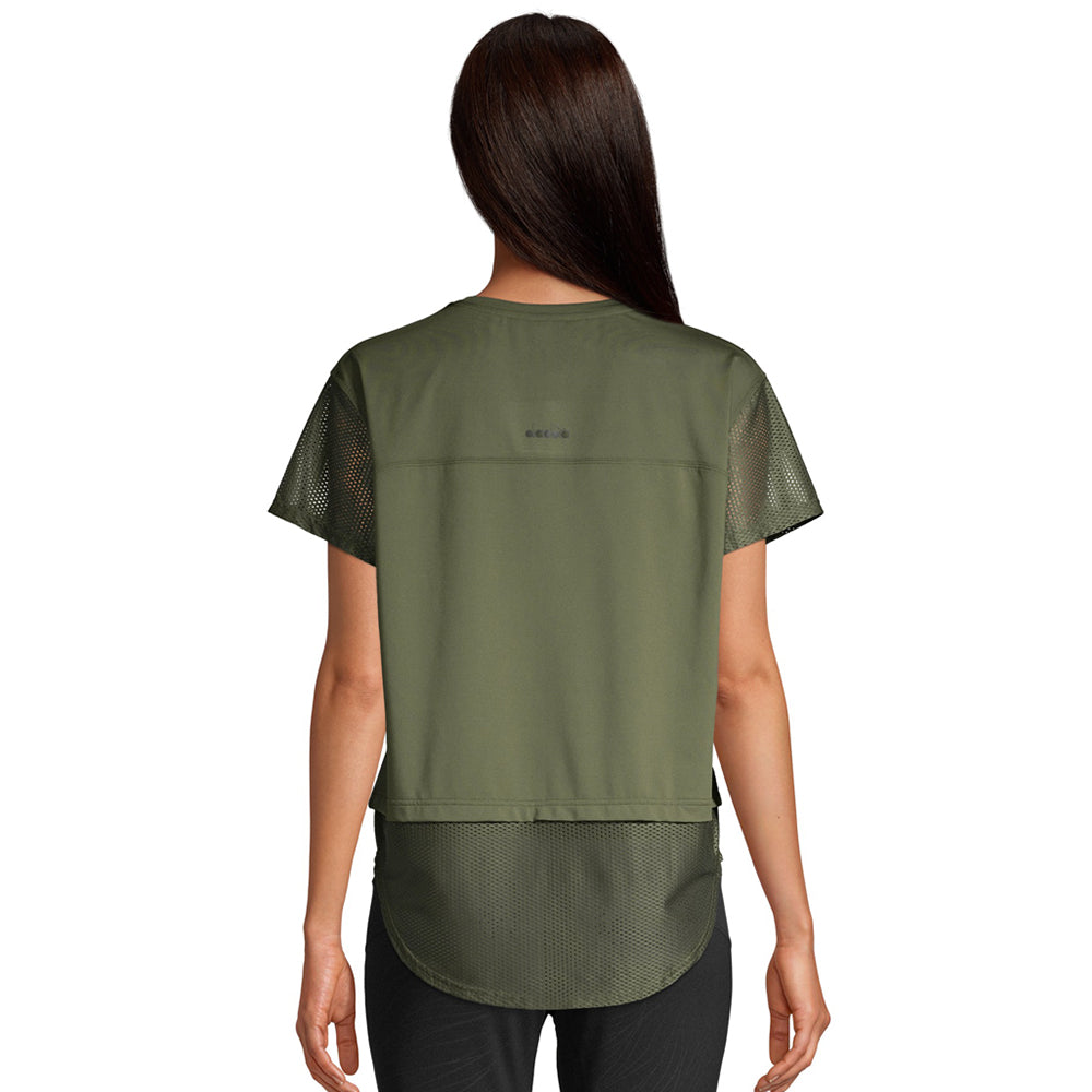 DIADORA WOMEN'S MOMENTUM RUN TEE GRAPE LEAF