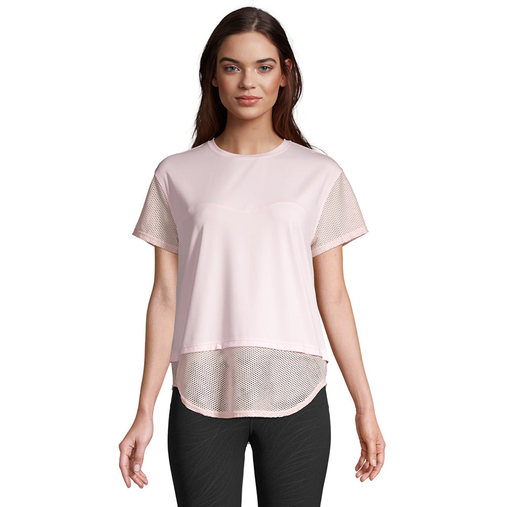 DIADORA WOMEN'S MOMENTUM RUN TEE PRIMROSE