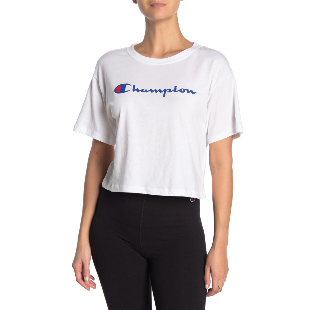 CHAMPION WOMEN'S THE CROPPED TEE WHITE