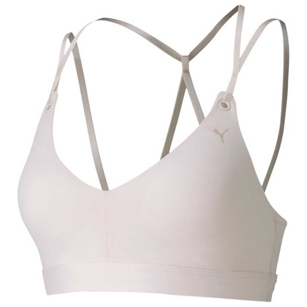 PUMA WOMEN'S STRAPPY STUDIO BRA ROSEWATER