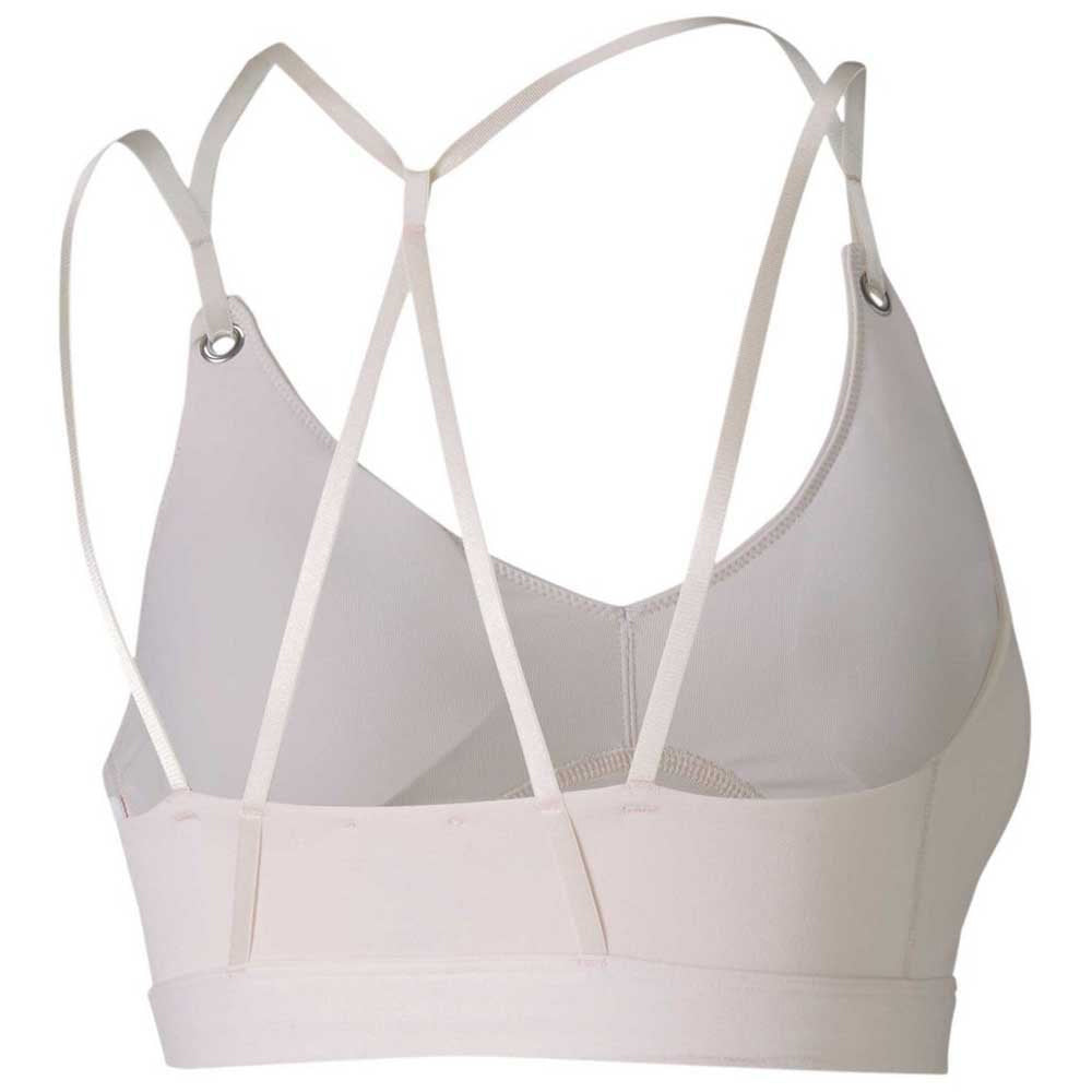 PUMA WOMEN'S STRAPPY STUDIO BRA ROSEWATER