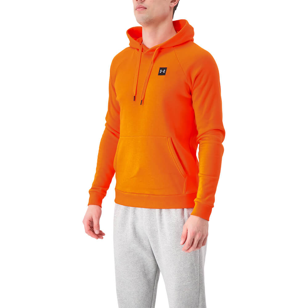 black and orange under armour hoodie