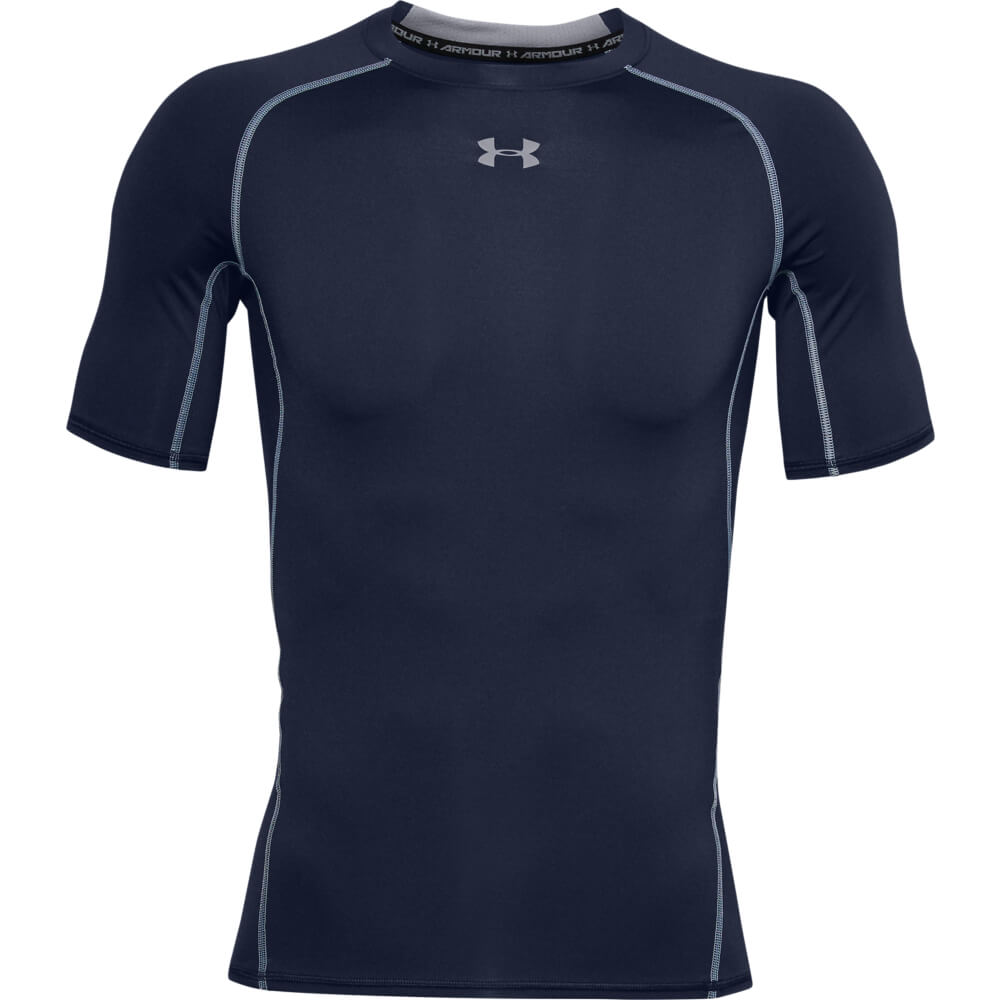 UNDER ARMOUR MEN'S ARMOUR SHORT SLEEVE TOP MIDNIGHT NAVY/STEEL ...