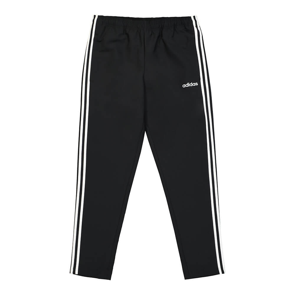 ADIDAS MEN'S ESSENTIALS 3 STRIPE WOVEN PANT BLACK/WHITE