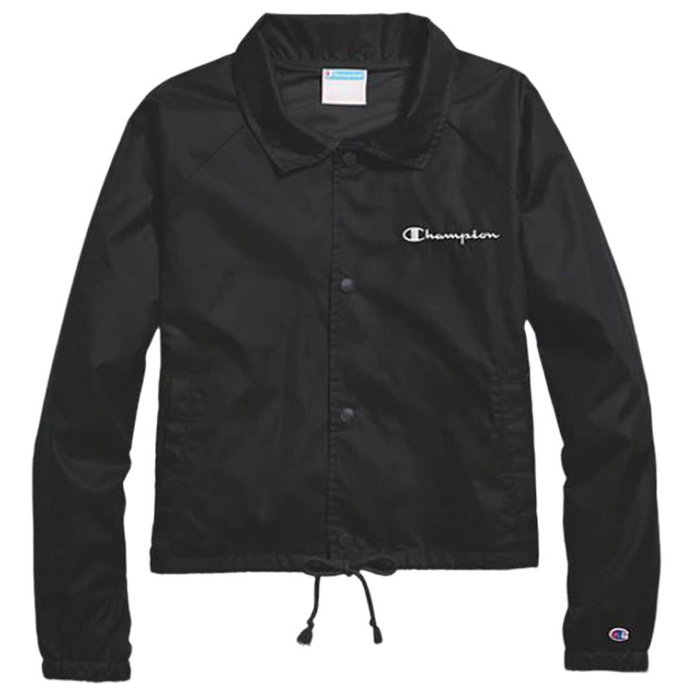 CHAMPION WOMEN'S HERITAGE WOVEN CROP JACKET BLACK