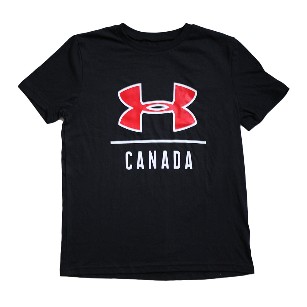 UA CANADA PRINT SHORT SLEEVE BLACK 