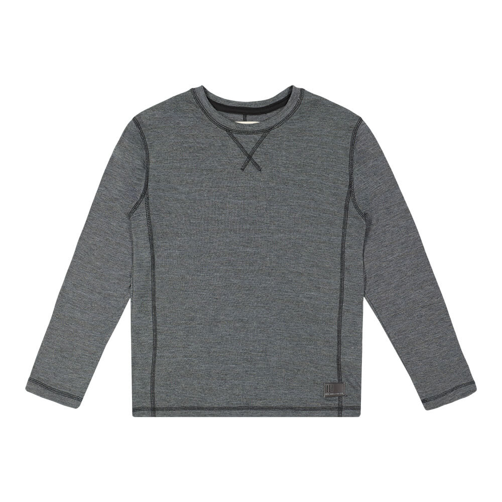 BURNSIDE BOYS LONG SLEEVE TOP CARBON GREY