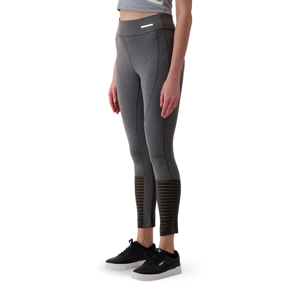 ELLE SPORTSWEAR WOMEN'S MESH SHIN LEGGING CHARCOAL