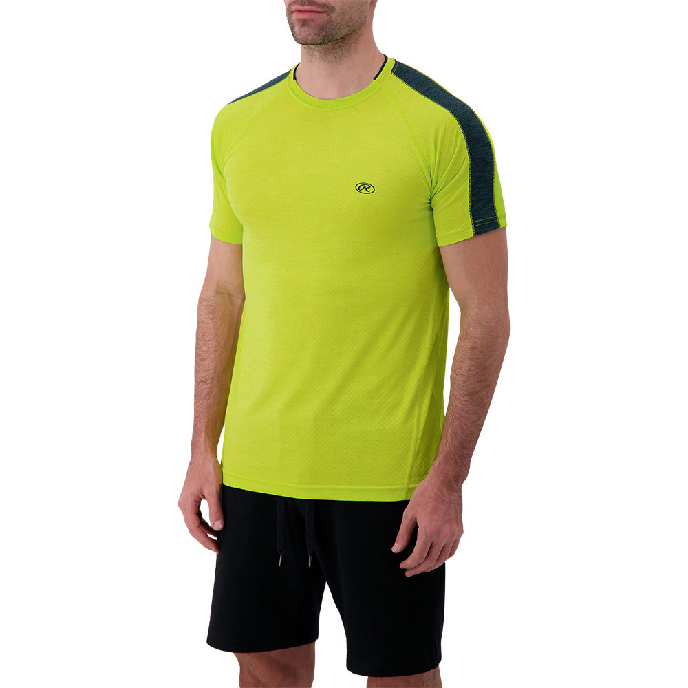 RAWLINGS MEN'S SHORT SLEEVE CREW NECK TOP FRESH GREEN