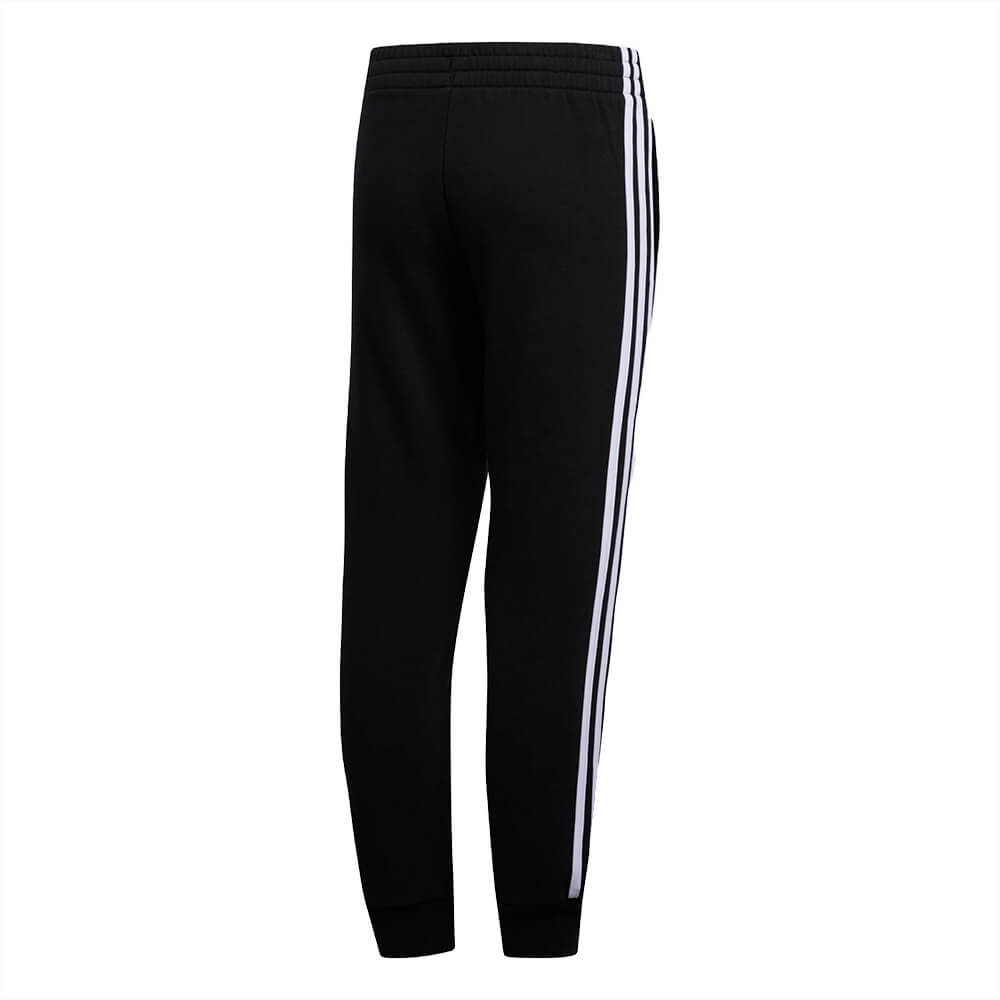 ADIDAS BOY'S 3 STRIPE COTTON FLEECE JOGGER BLACK