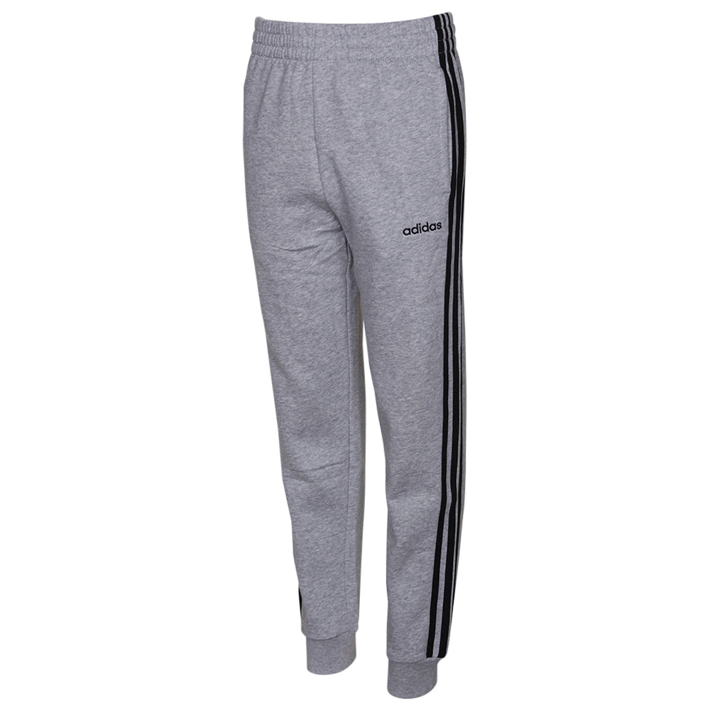 ADIDAS BOY'S 3 STRIPE COTTON FLEECE JOGGER GREY MELANGE – National Sports