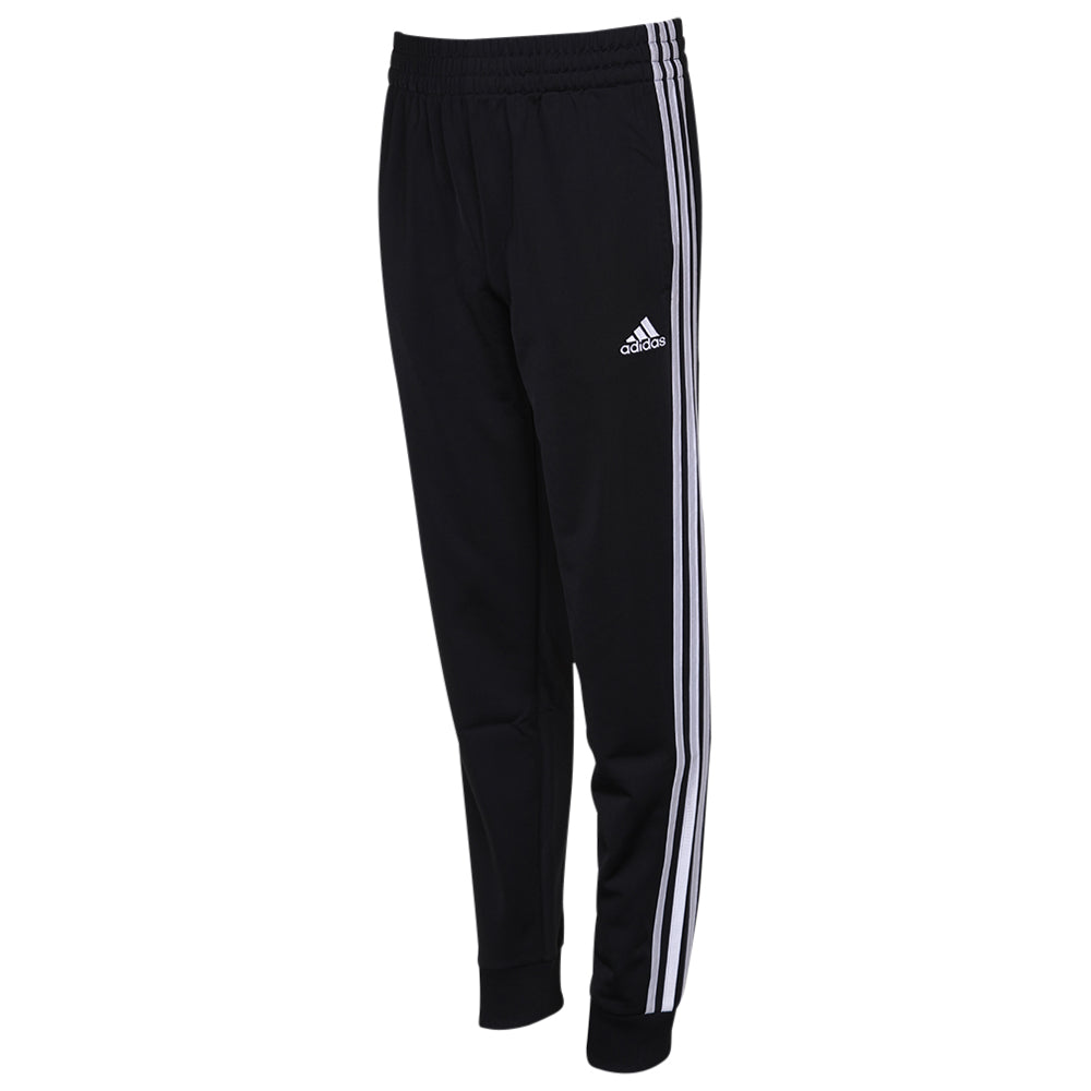 ADIDAS BOY'S 3 STRIPE TRICOT JOGGER BLACK