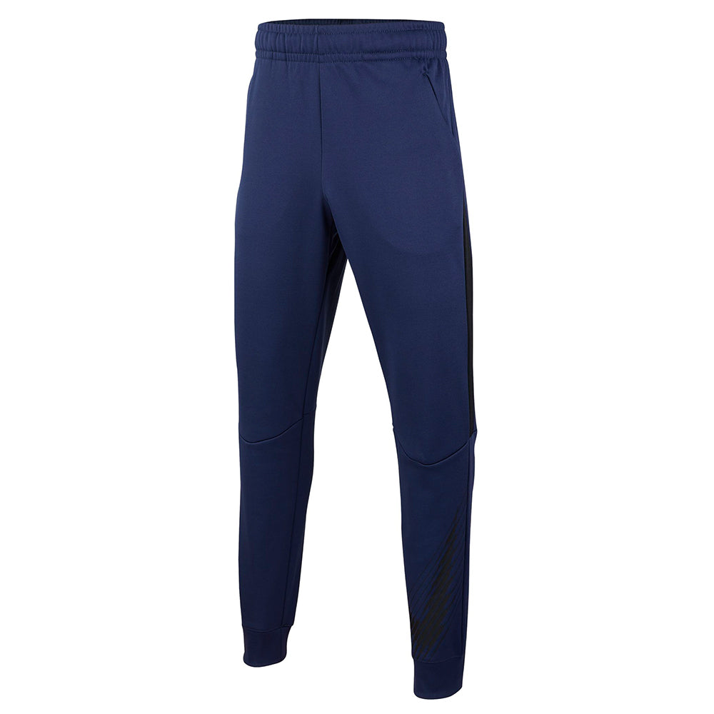 NIKE BOY'S THERMA GFX TAPERED PANT MIDNIGHT NAVY/THUNDER GREY