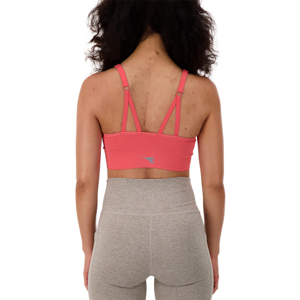 DIADORA WOMEN'S 2 IN 1 SEAMLESS BRA CALYPSO CORAL