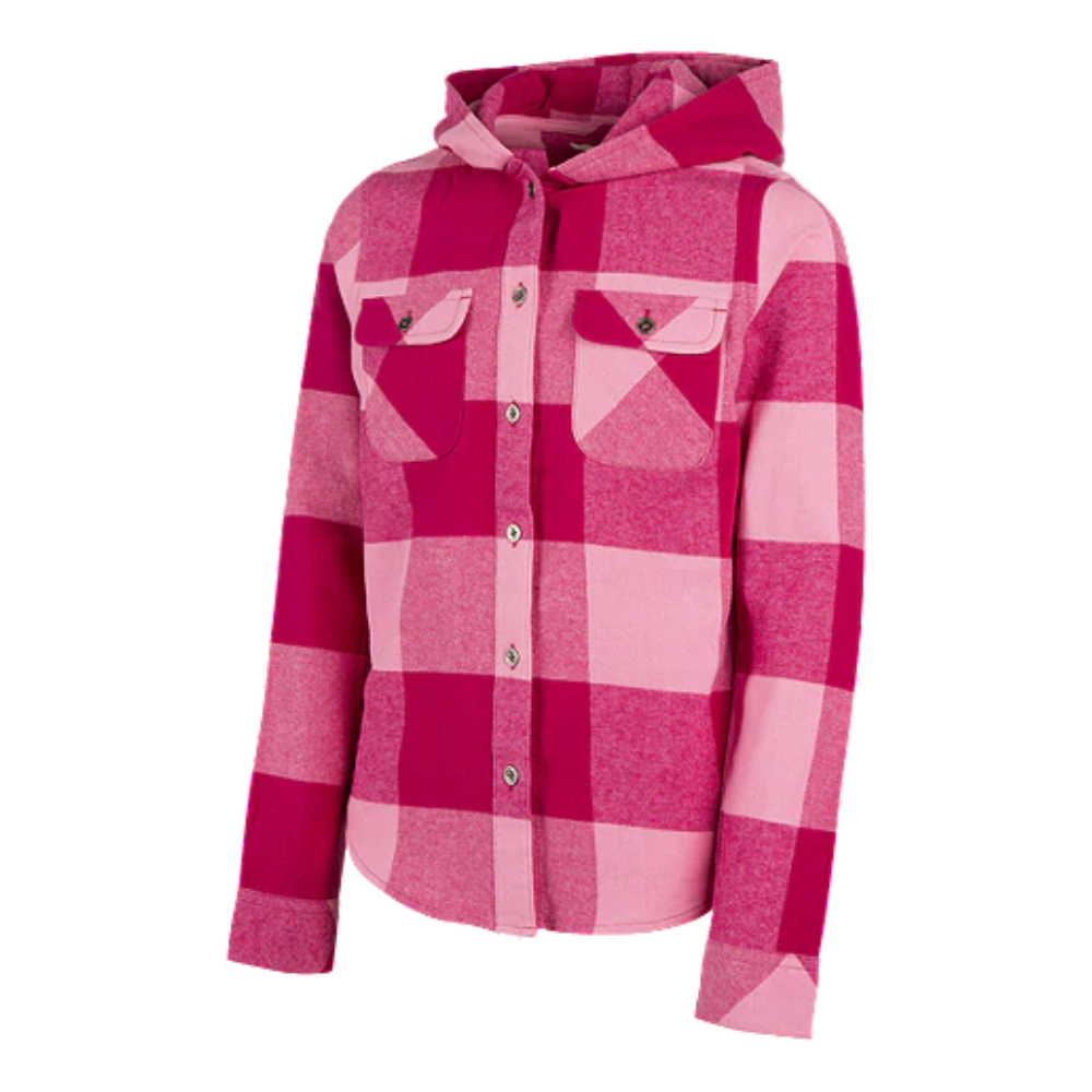 RIPZONE GIRL'S  JANA FLANNEL SACHET PINK/SANGRIA