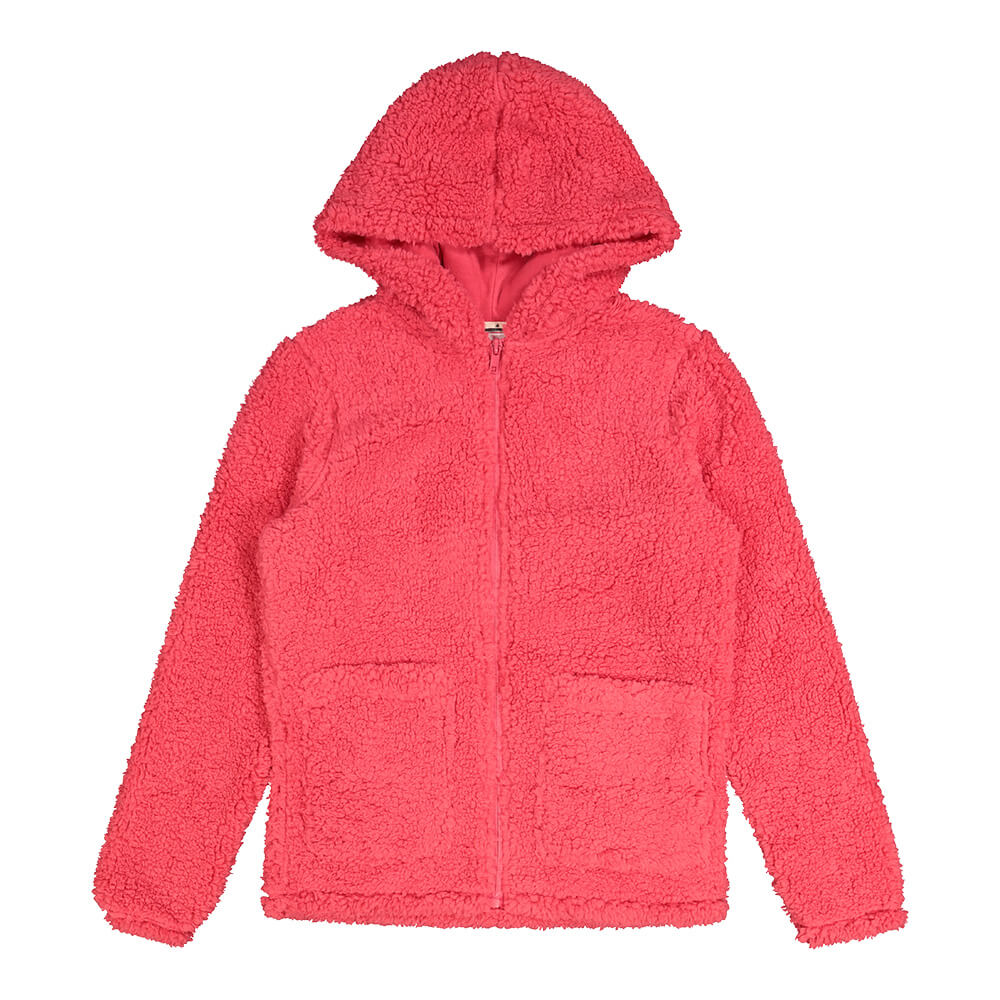 RIPZONE GIRL'S  HIGHLANDS SHERPA BOMBER RASPBERRY