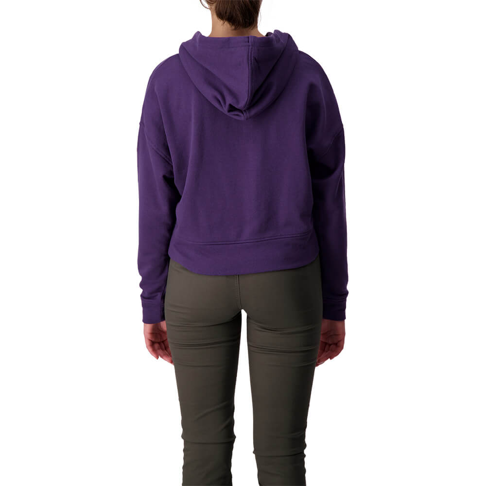 RIPZONE WOMEN'S TAVERN 1/4 ZIP PULLOVER HOODY PURPLE PLUM