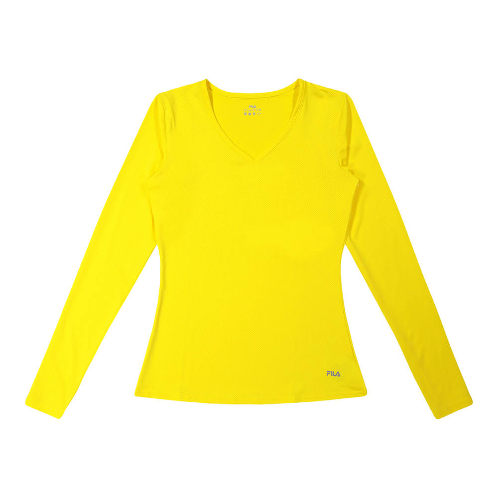 FILA WOMEN'S  POINT LONG SLEEVE YELLOW