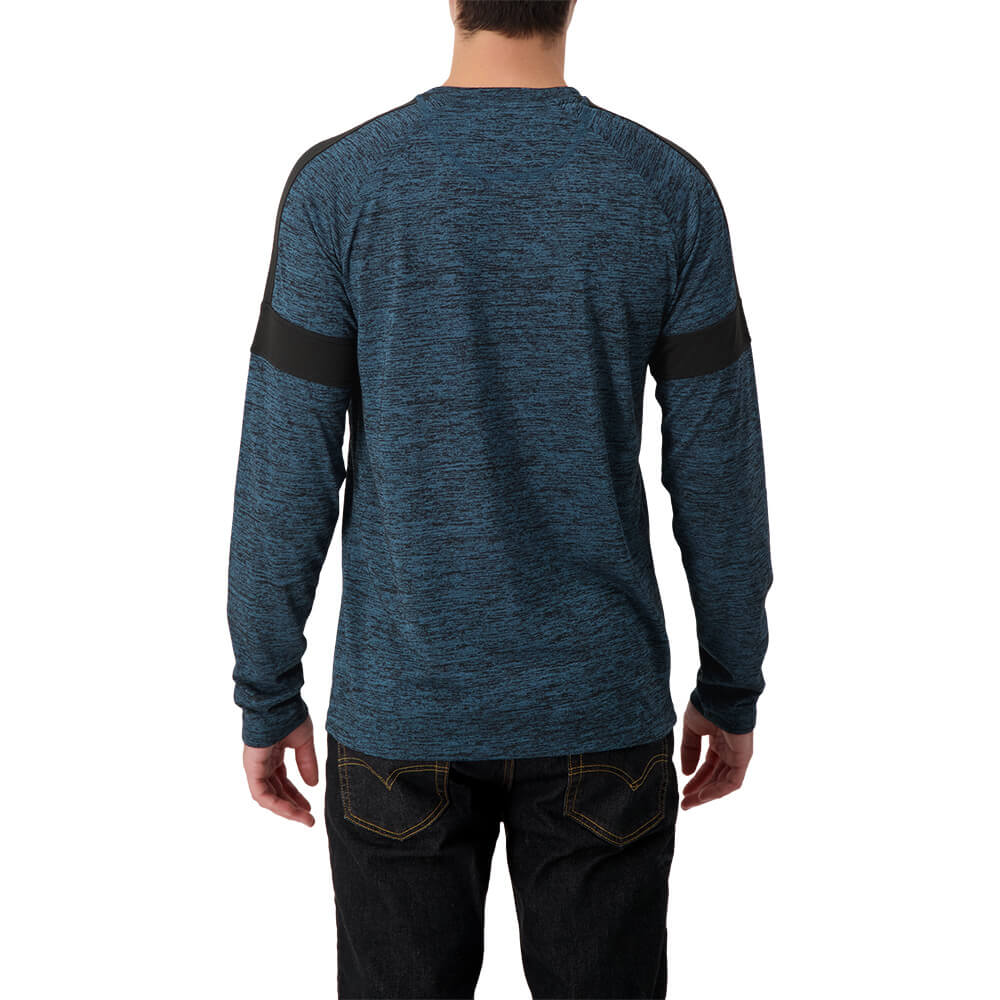 BURNSIDE MEN'S LONG SLEEVE CREW TOP BRITTANY BLUE