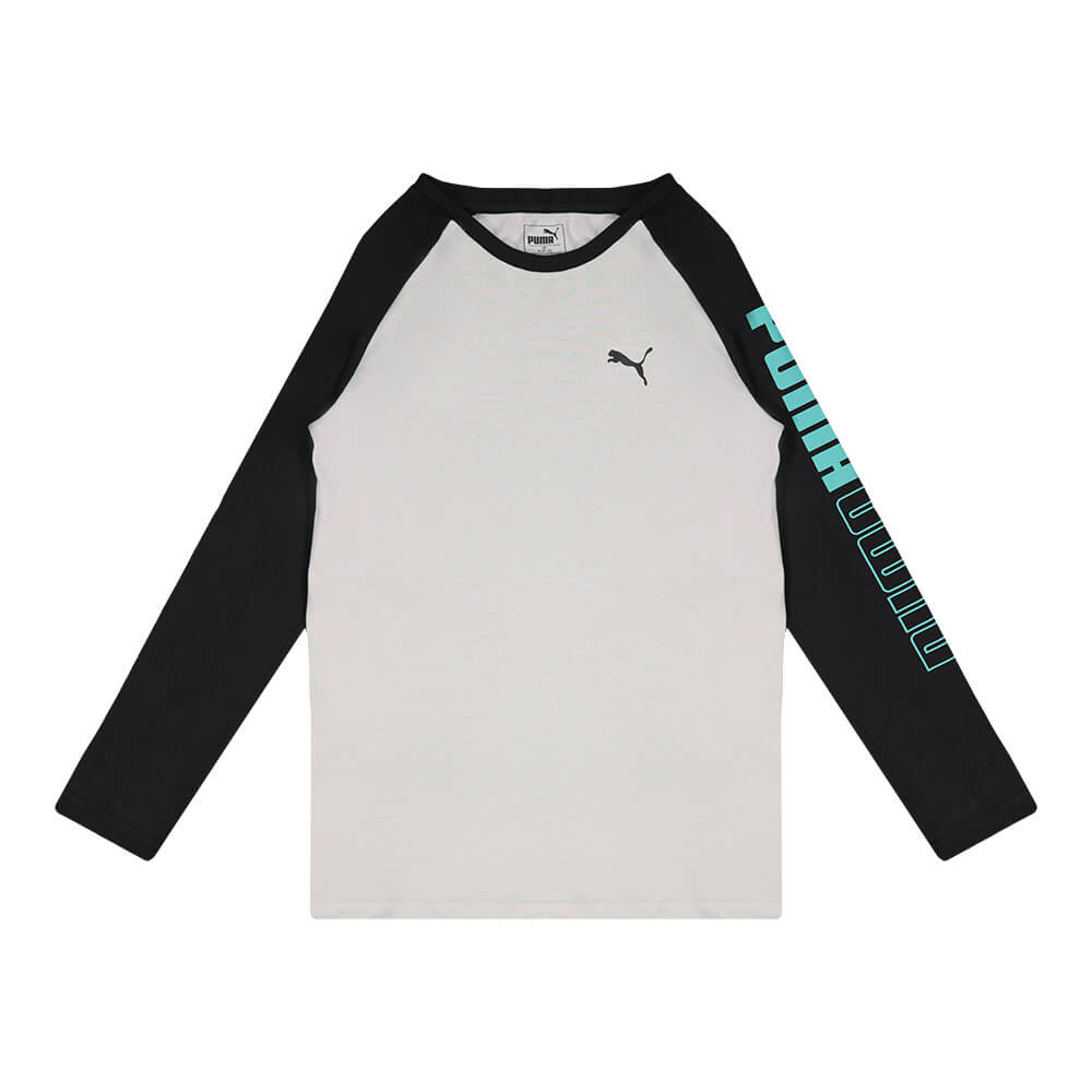 PUMA BOY'S UN-N-DOWN PACKLONG SLEEVE RAGLAN TEE HIGH RISE