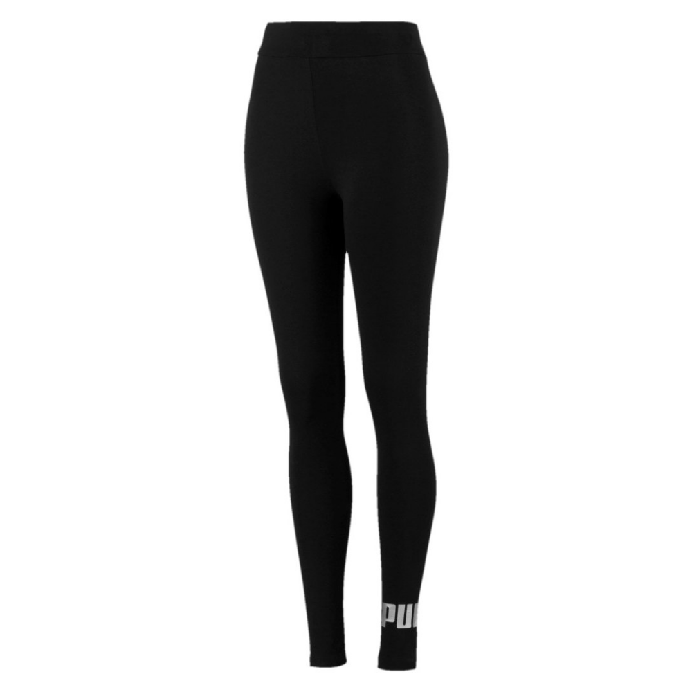 PUMA WOMEN'S ESSENTIAL LOGO LEGGING BLACK/SILVER