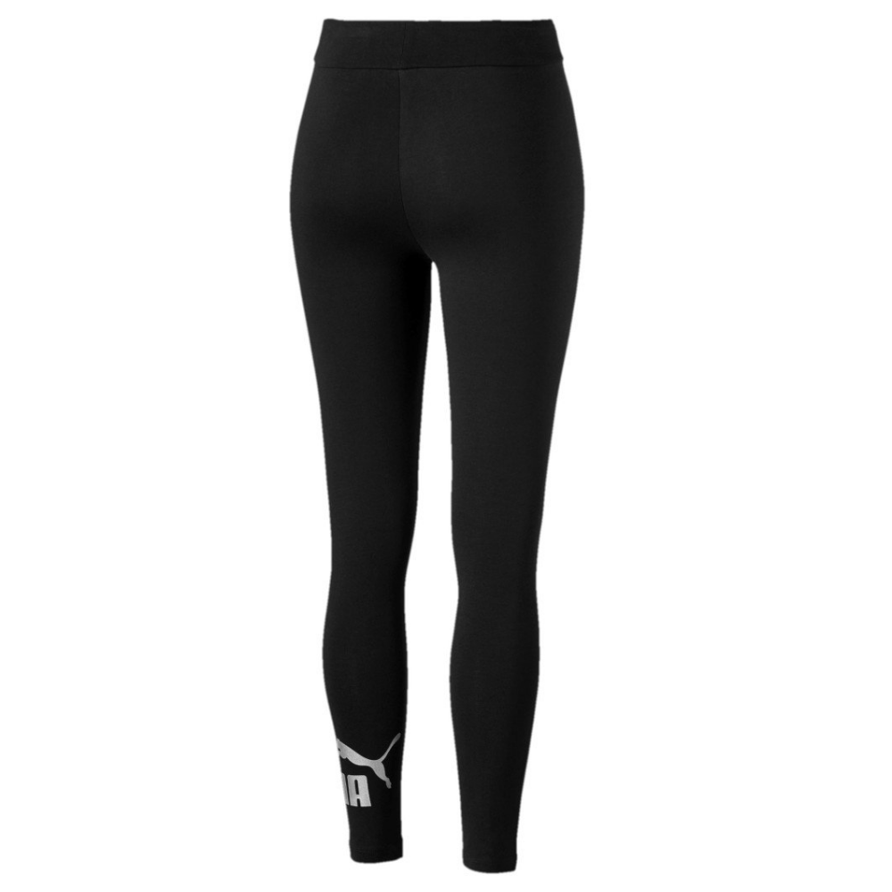 PUMA WOMEN'S ESSENTIAL LOGO LEGGING BLACK/SILVER