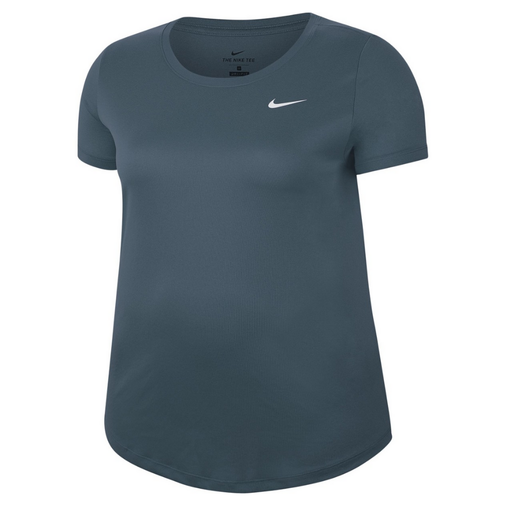 NIKE WOMEN'S NK DRY LEGEND CREW ASH GREEN PLUS SIZE 1X-3X