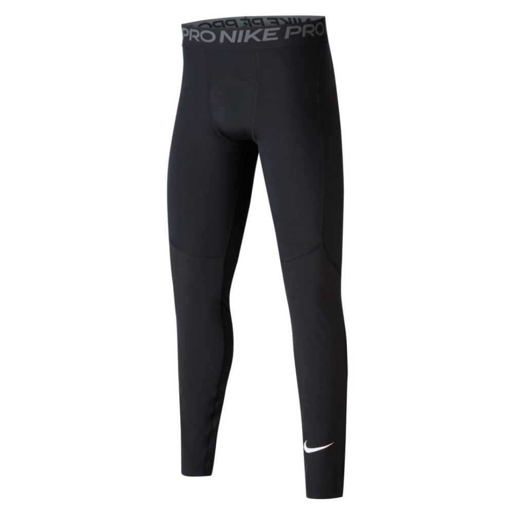 NIKE BOY'S PRO TIGHT BLACK