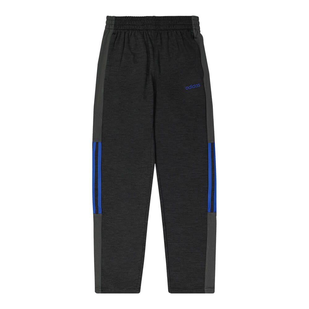 ADIDAS BOY'S MELANGE MESH PANT BLACK/WHITE