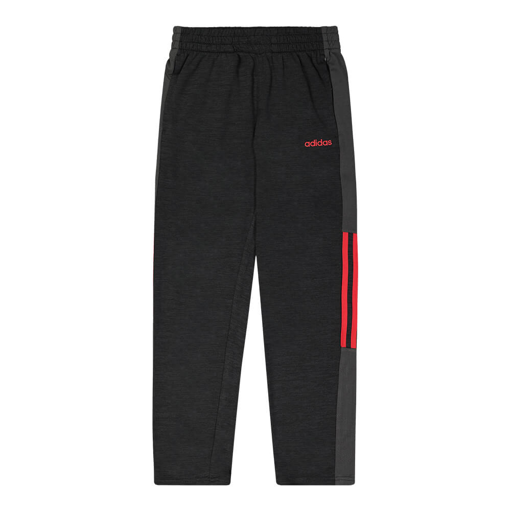 Download ADIDAS BOY'S MELANGE MESH PANT BLACK/ RED - National Sports